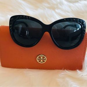 Tory Burch Rhinestone Cat Eye Sunglasses
